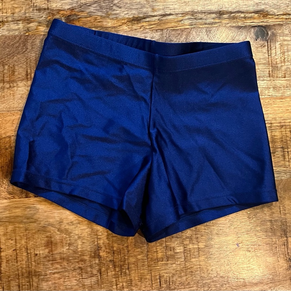 Annie’s Gymnastics Blue Shorts Size 12 NWOT
